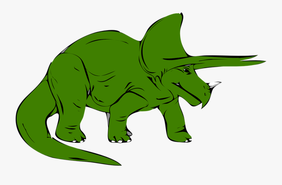 Dinosaur Green Triceratops Transparent Png Images - Green Triceratops, Transparent Clipart
