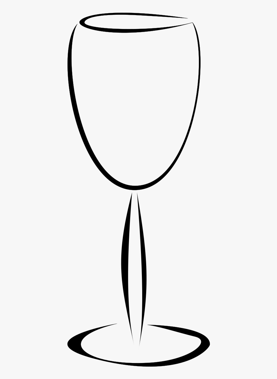 Svg Transparent Library Empty Wine Glass Clipart - Champagne Stemware, Transparent Clipart