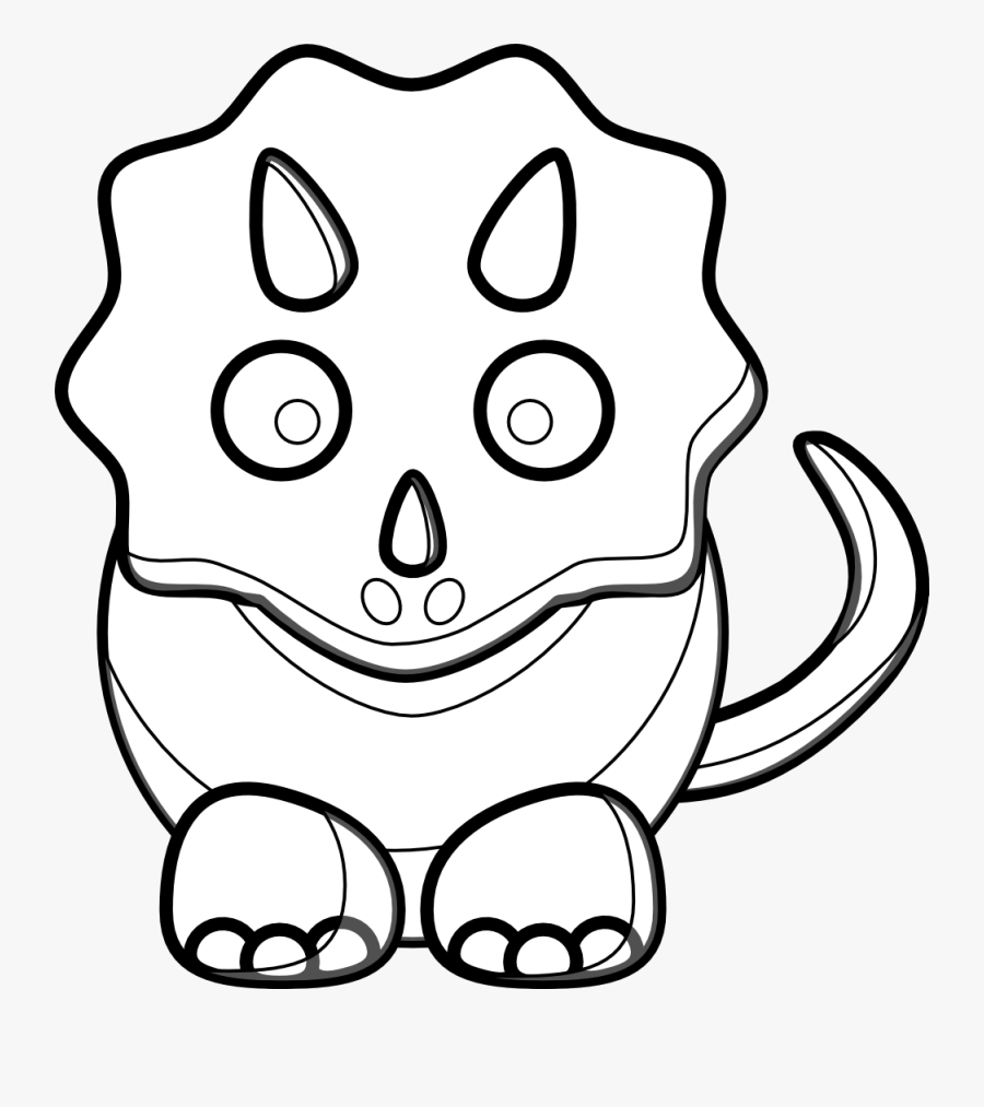 Outlines Of Dinosaur S, Transparent Clipart