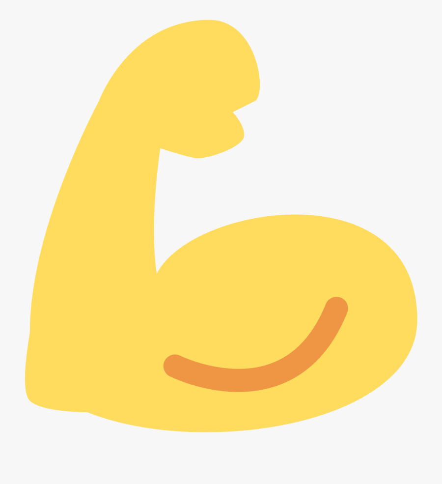 Emojis Biceps Flexionado Clipart , Png Download Muscle Emoji Twitter