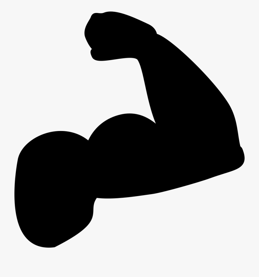 Biceps Muscle Arm Silhouette - Biceps Icon, Transparent Clipart