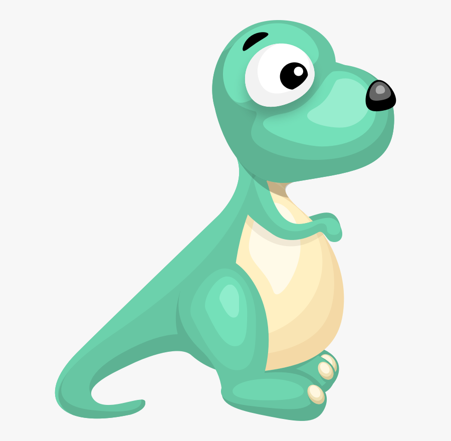 Reptile,beak,green - Cartoons Dinosaur In Png, Transparent Clipart