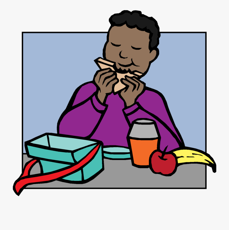 Jpg Transparent Stock Kids Eating Lunch Clipart - School Meal Clipart Png, Transparent Clipart