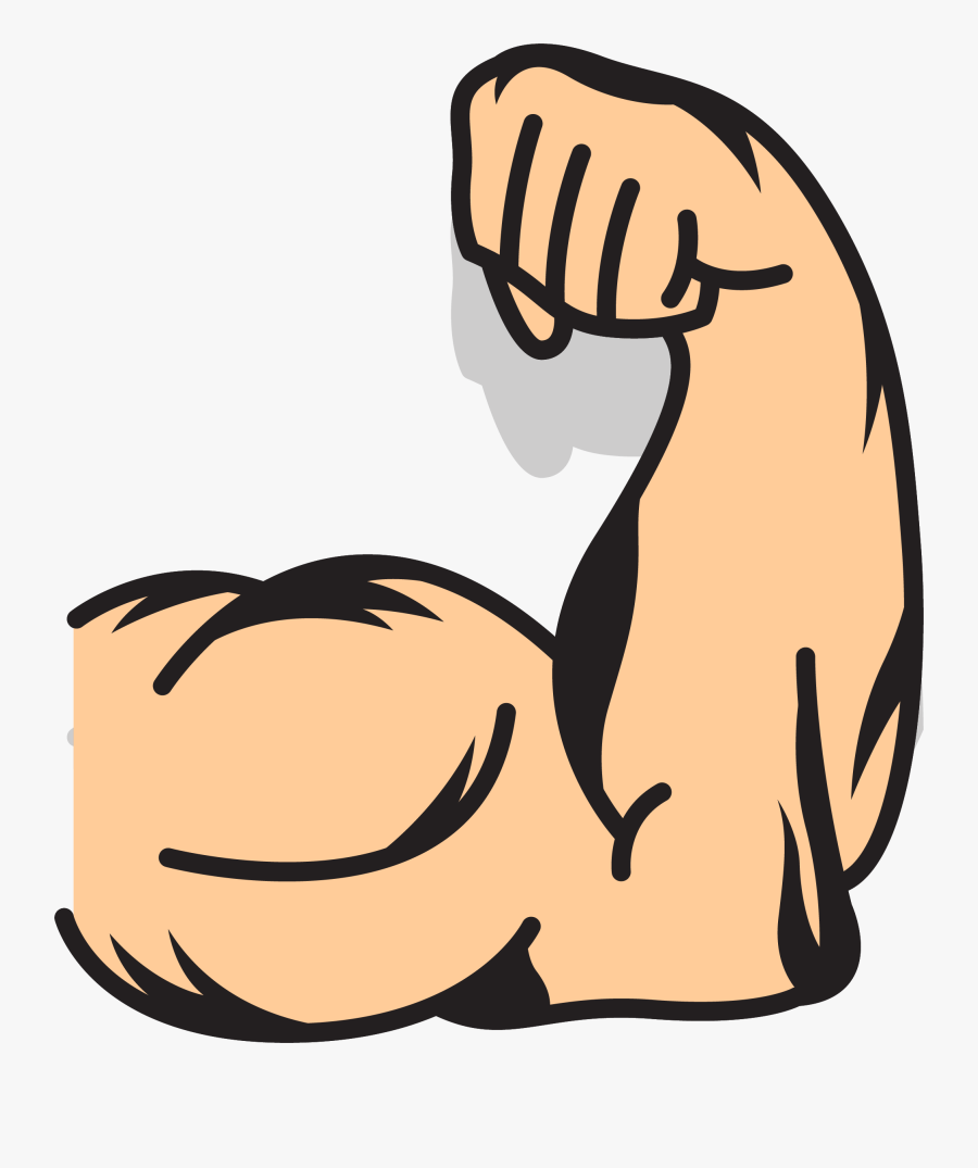 Muscle Clipart Stong - Cartoon Muscle Arms Png, Transparent Clipart
