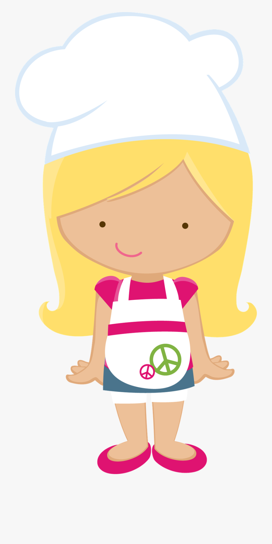 Little Girl Chef Clipart, Transparent Clipart