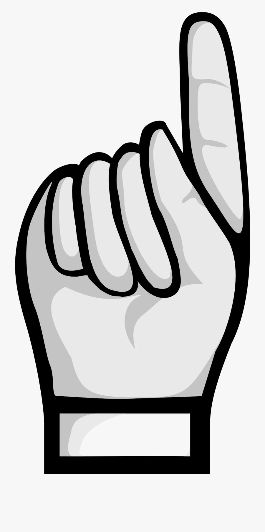 Hand Clipart Muscular - Hand Pointing Up Clipart, Transparent Clipart