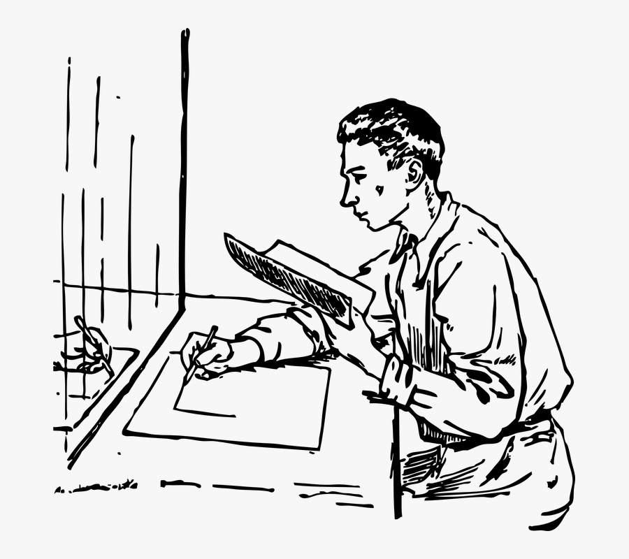 Drawing, Drafting, Draw, Artist, Reading, Blueprint - Person Drawing Clipart, Transparent Clipart