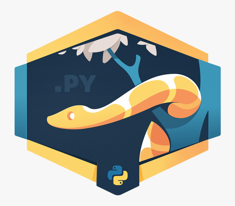 Python Programming Language Artwork, Transparent Clipart