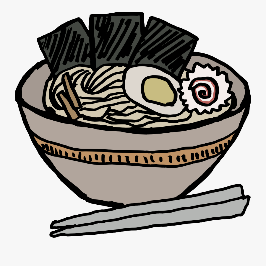 Ramen Bowl With Nori - Ramen Bowl Clip Art, Transparent Clipart