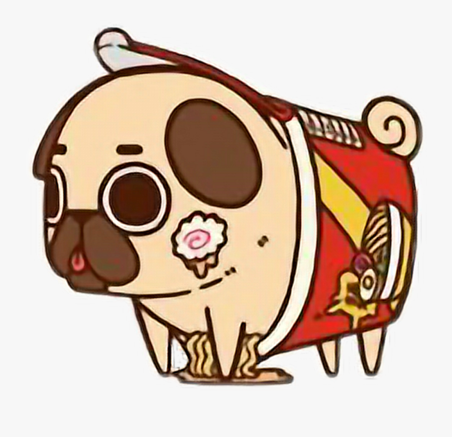 Food Clipart Ramen - Puglie Pug, Transparent Clipart