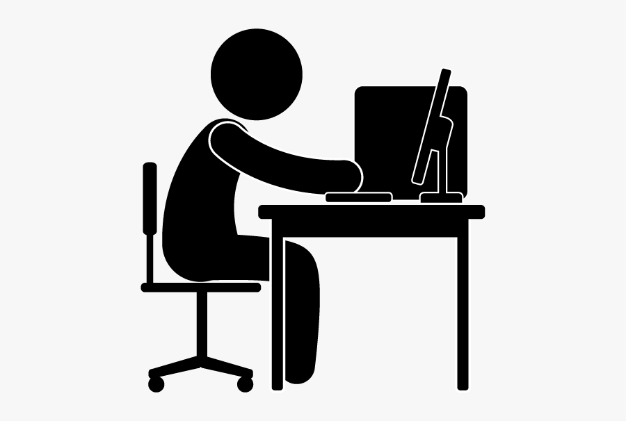 Office Work Clipart Black And White, Transparent Clipart