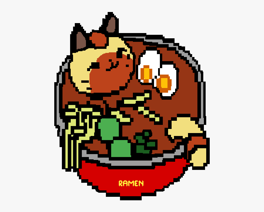Ramen Cat By Rawrykat, Transparent Clipart