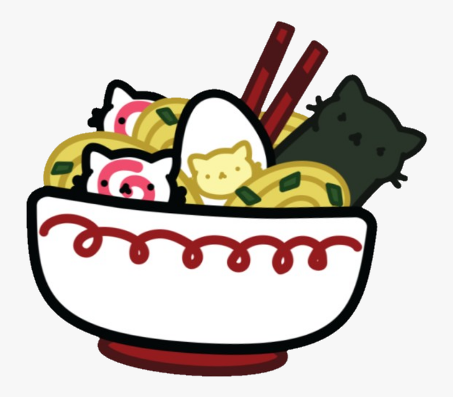Neko Ramen Yum Cute - Ramen Cute Png, Transparent Clipart