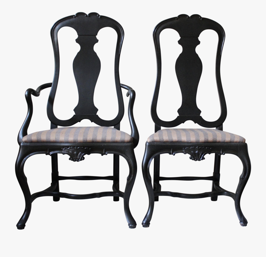 Vintage Used Black Dining Chairs Chairish Mid Century - Bench, Transparent Clipart