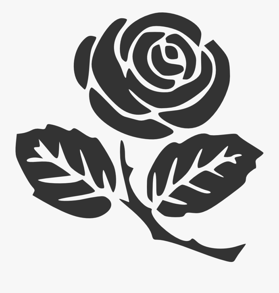 Images About Rose - Rosebud Clipart Black And White, Transparent Clipart