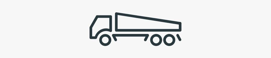 Truck - Line Art, Transparent Clipart