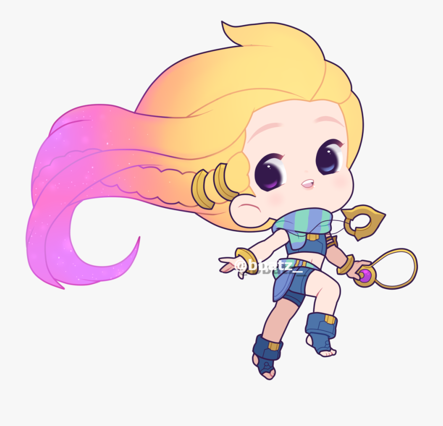 Transparent Ears Clipart - Zoe Lol Fanart Chibi, Transparent Clipart