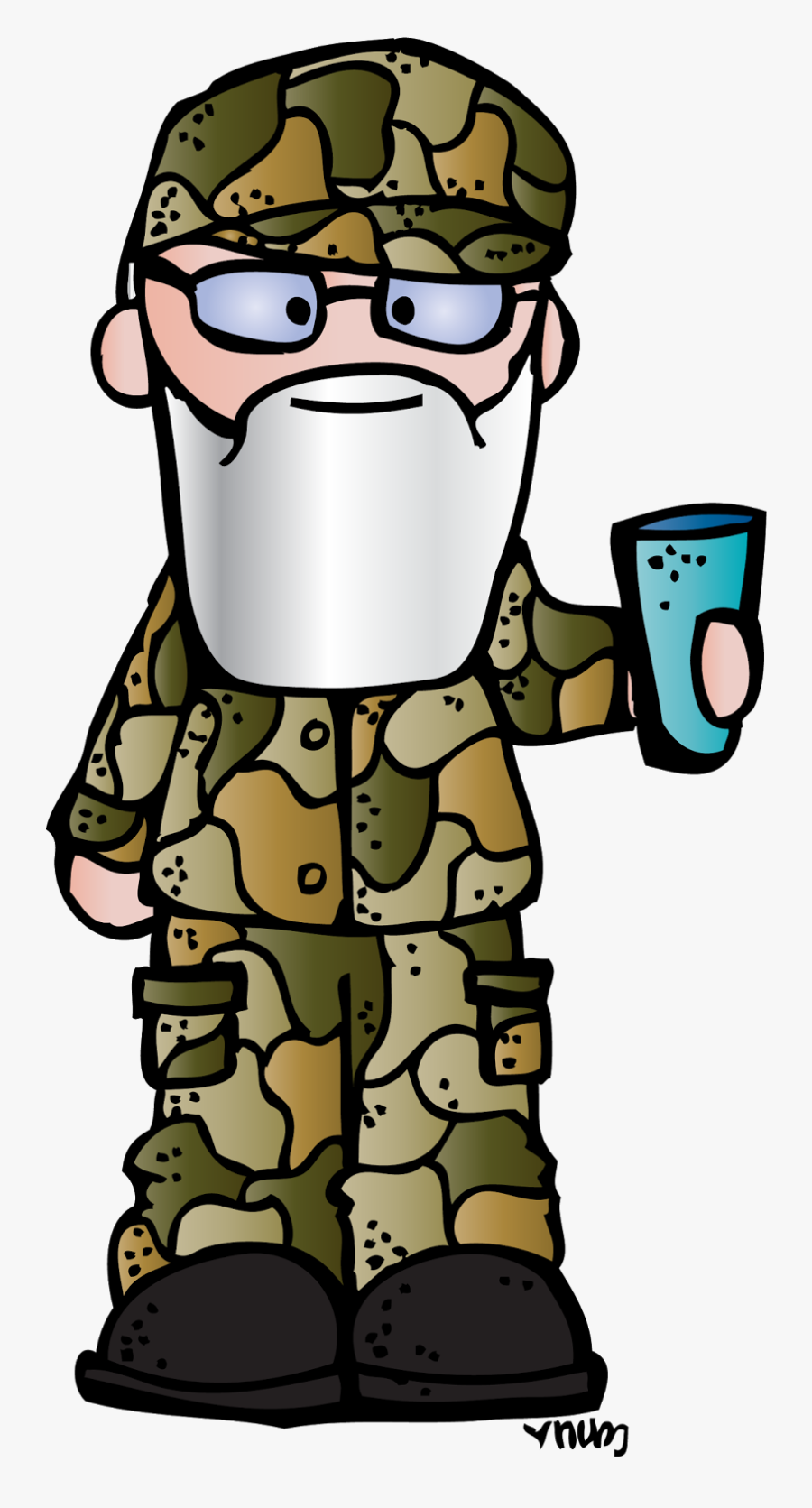 Si Robertson Clipart - Duck Dynasty Clipart, Transparent Clipart