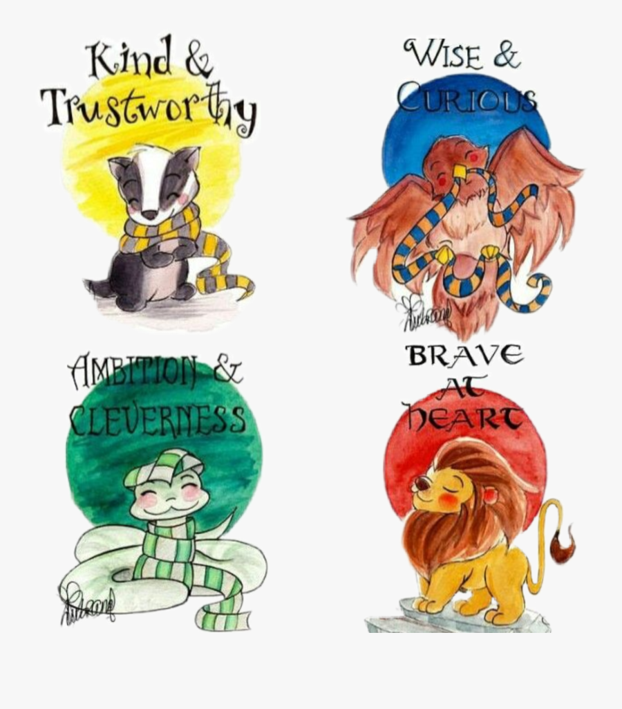 #hufflepuff #slytherin #gryffindor #ravenclaw, Transparent Clipart