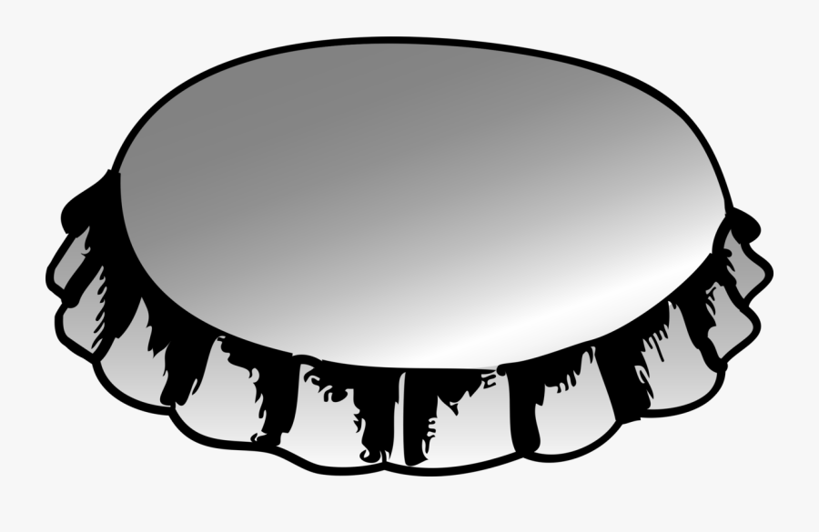 Monochrome - Clip Art Bottle Cap, Transparent Clipart