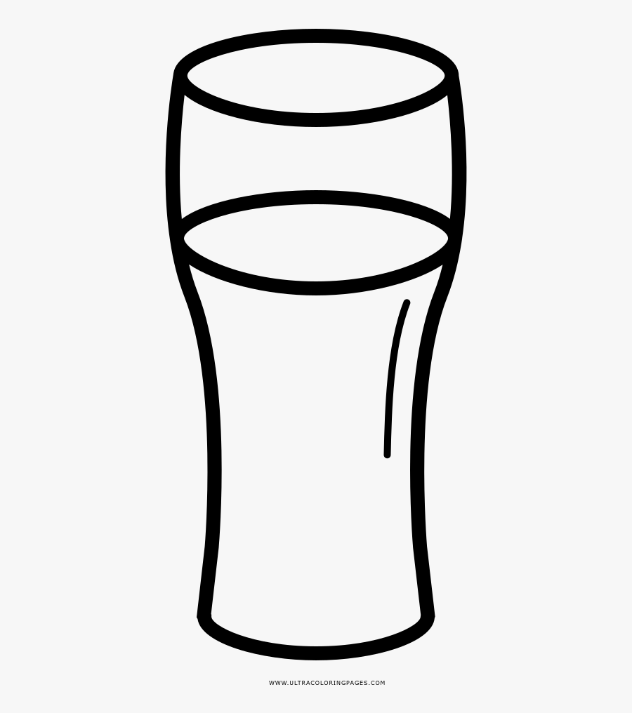 Beer Glass Coloring Page, Transparent Clipart