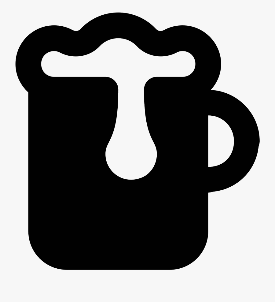 A Beer Icon Will Be A Cup Or Mug And The Mug Will - Sign, Transparent Clipart