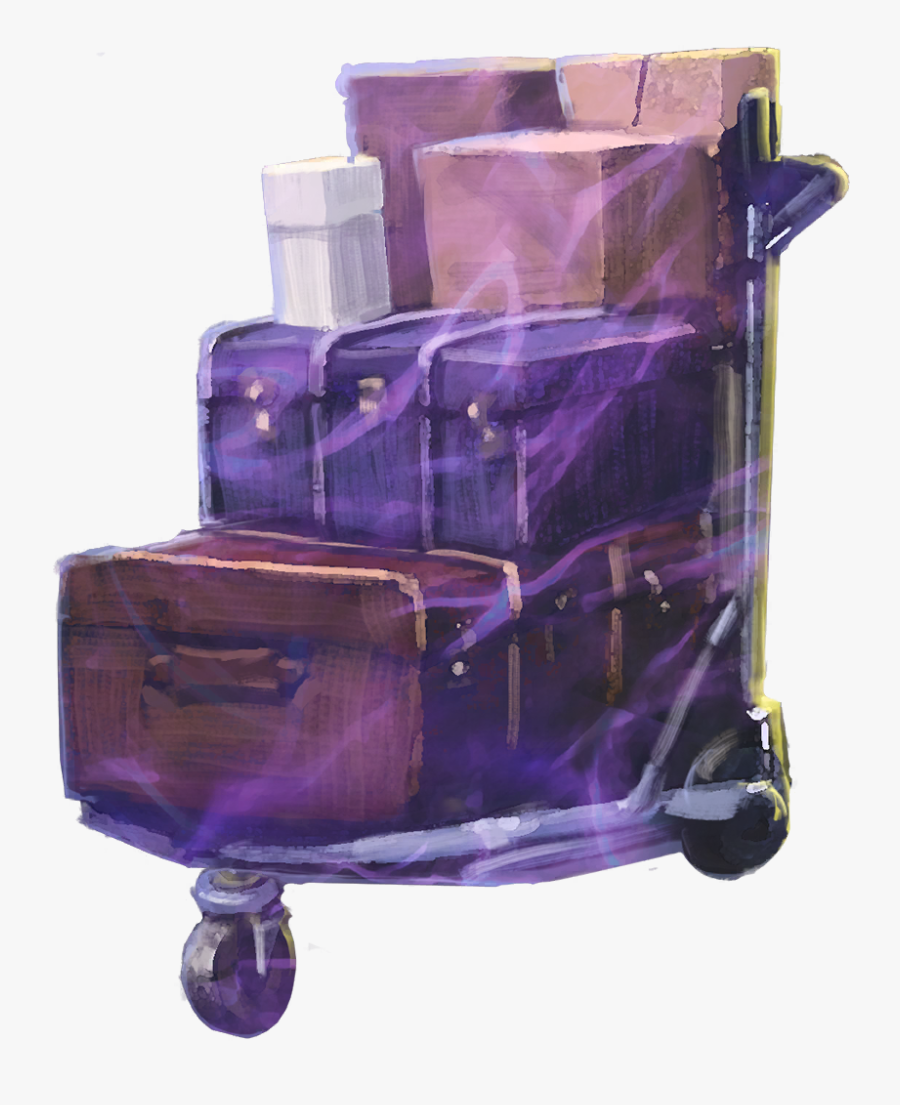 Luggage Cart, Transparent Clipart