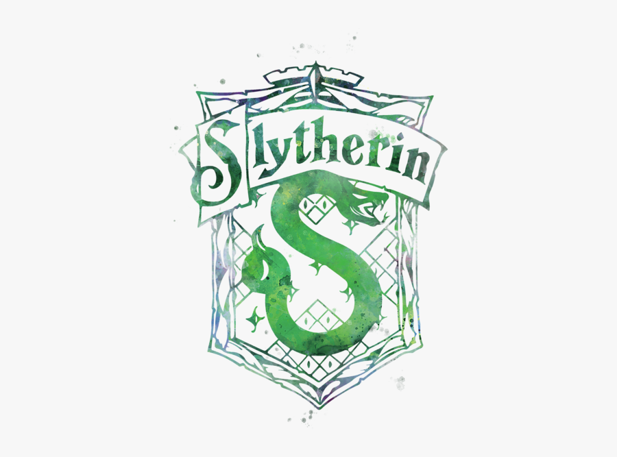 Green,font,logo,line Art,clip Character - Black And White Slytherin, Transparent Clipart