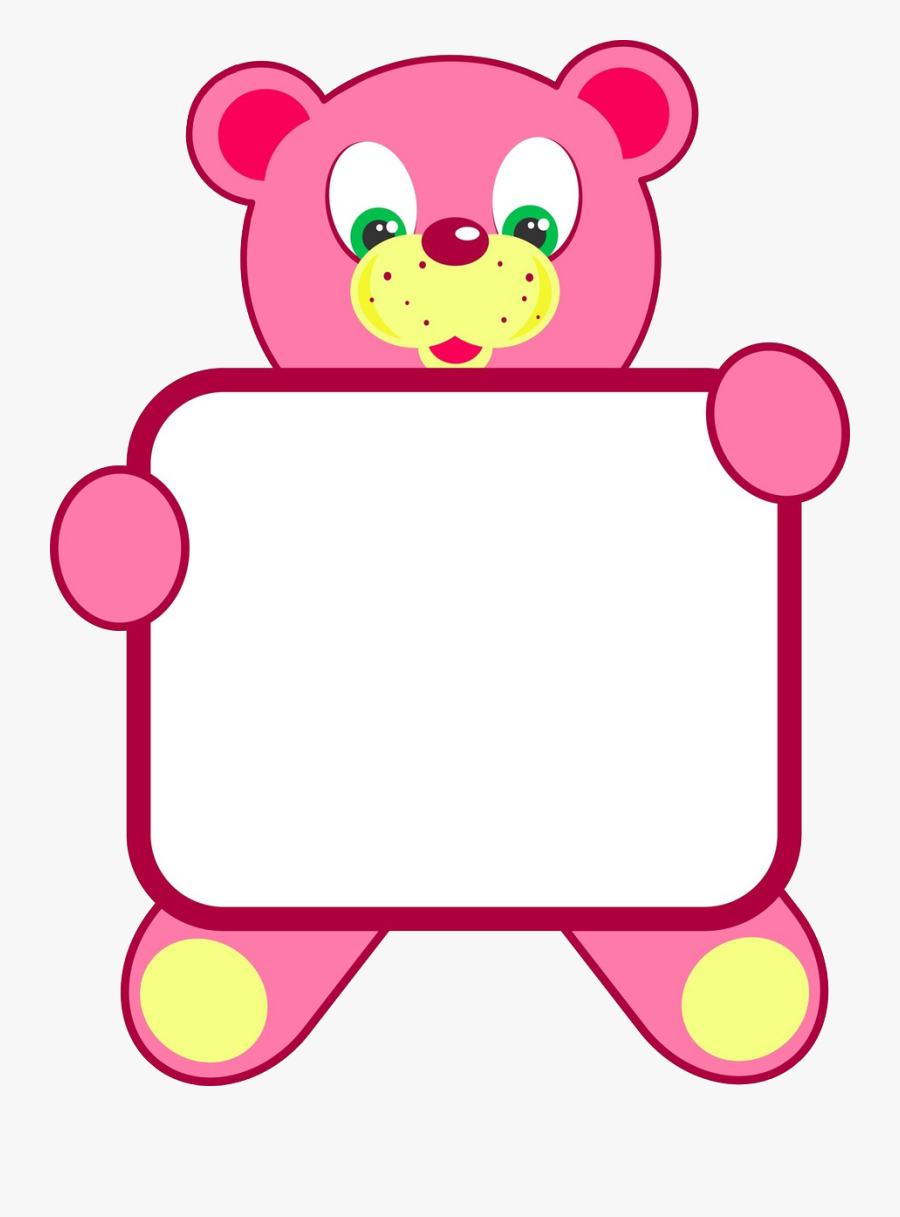 Pink,heart,area - Black And White Bear Clipart, Transparent Clipart
