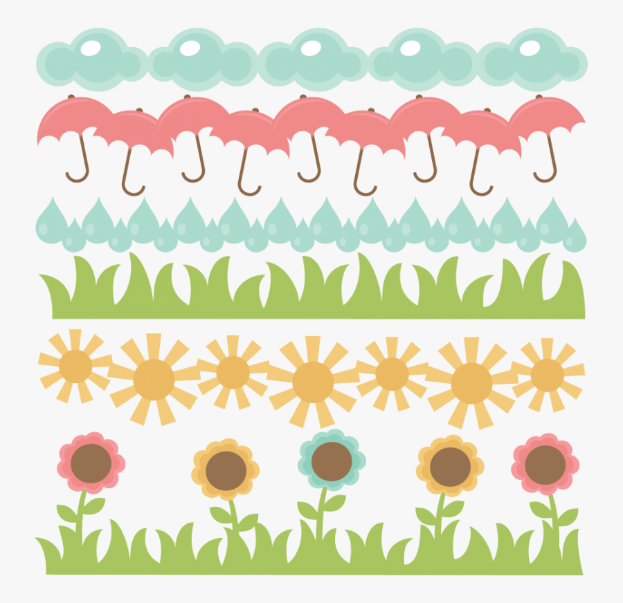 Clipart Border April - Border Cut Out Design, Transparent Clipart