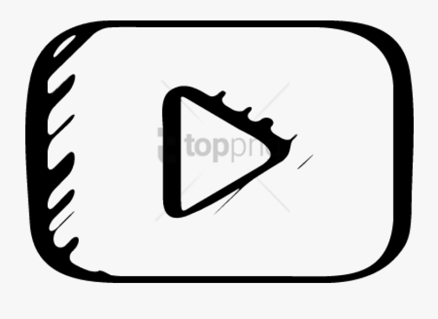 Free Png Youtube Logo Sketch Png Image With Transparent - Download Logo Youtube Png, Transparent Clipart