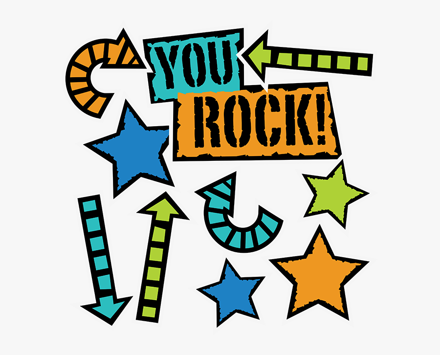 Clipart You Rock - Scrapbook Design Boy Teen, Transparent Clipart