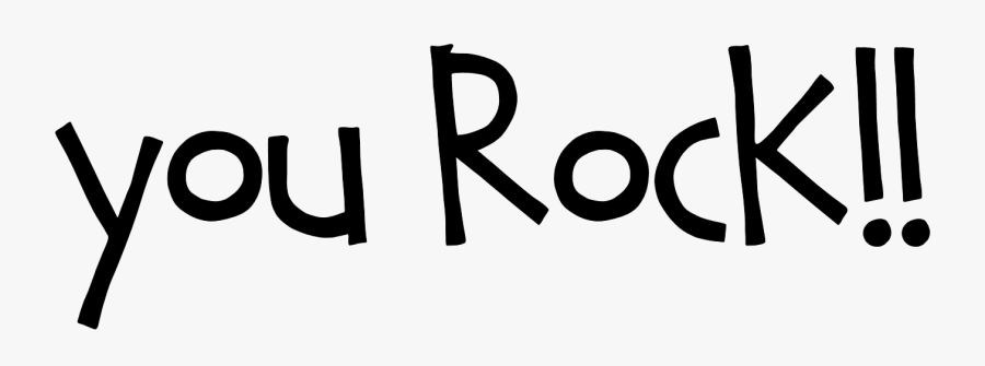 Tidbits Trinkets Images » Happy Birthday - Clip Art Image You Rock, Transparent Clipart