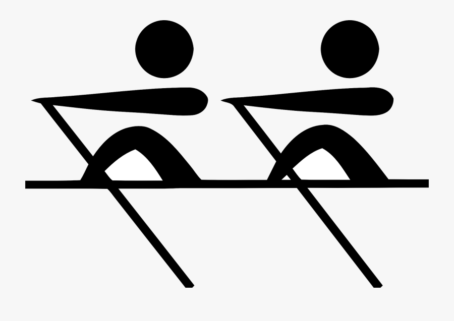Rowing, Sports, Boat, Logo, Pictogram, Olympic - Rowing Clip Art, Transparent Clipart