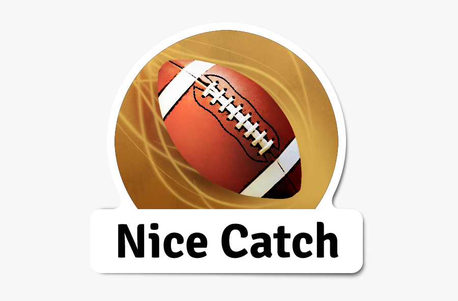 Nice Catch - Real Football Png, Transparent Clipart