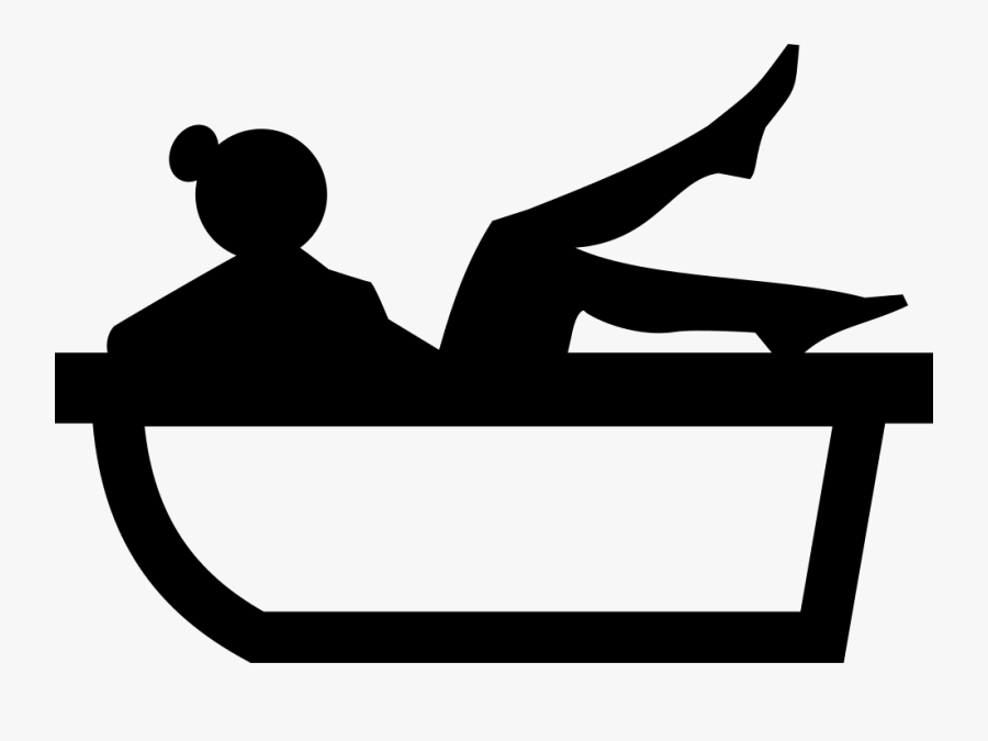 Bathtub Hydro Massage Shower Silhouette - Bathtub, Transparent Clipart