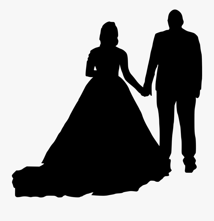 Wedding Invitation Silhouette Bridegroom Clip Art - Bridegroom, Transparent Clipart