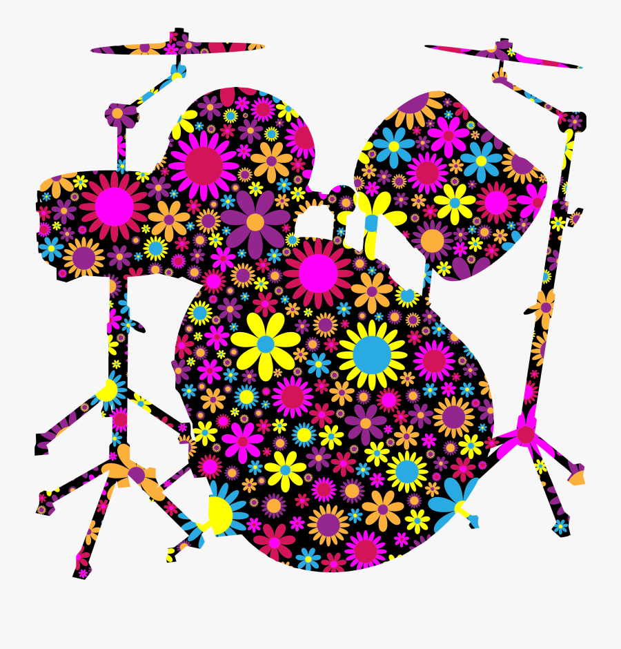 Floral Big Image Png - Thumbs Up With Flowers, Transparent Clipart