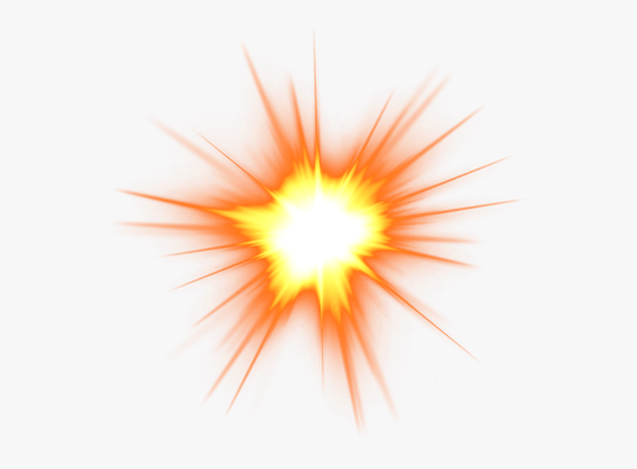 Explosion Light Effect Flame Solar Spark Clipart - Transparent Background Spark Png, Transparent Clipart