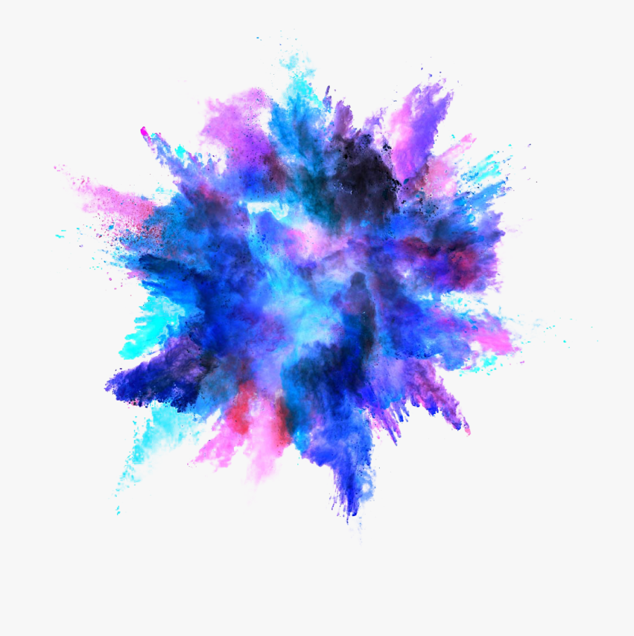 Explosion Color Effect Splash Powder Dust Clipart - Transparent Color Powder Png, Transparent Clipart