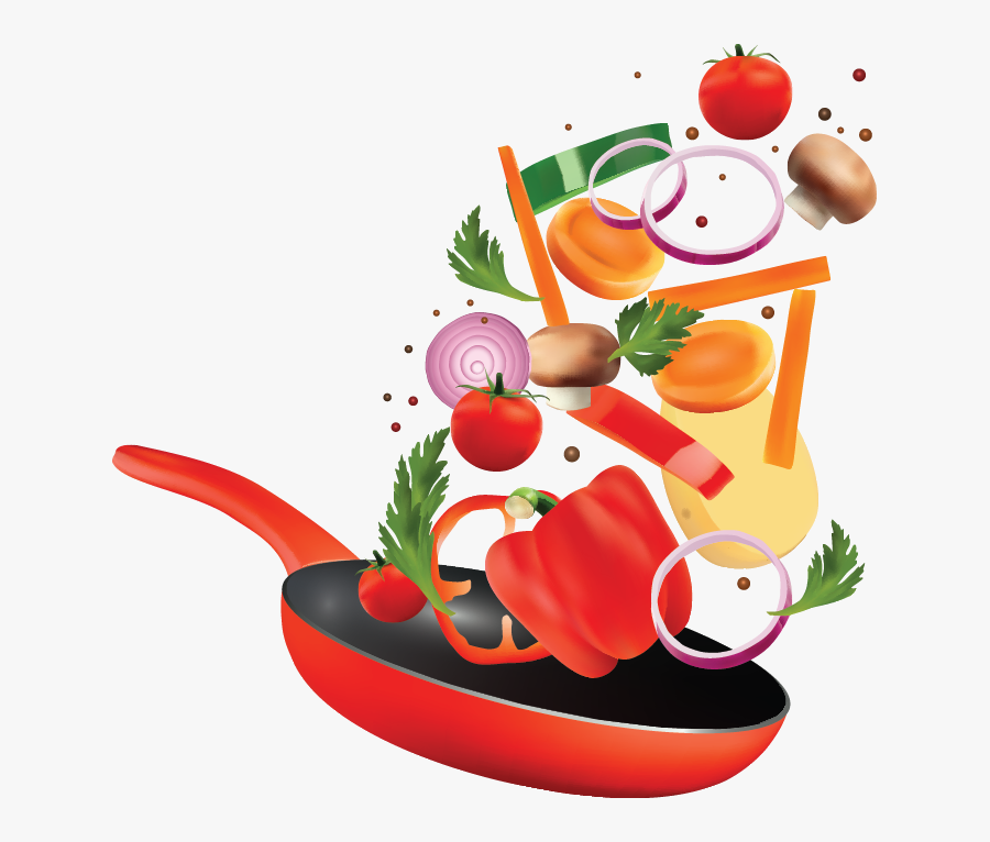 Fry Pan Cooking - Food, Transparent Clipart