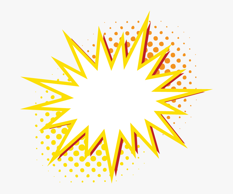 Explosion Balloon Speech Effect Element Download Hq - Hq Effects Png, Transparent Clipart