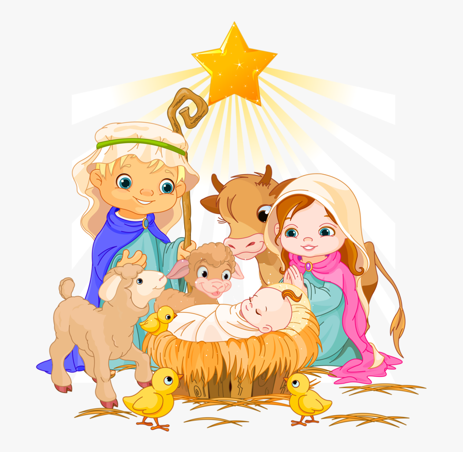 Png Clip Art - Cartoon Nativity Scene, Transparent Clipart