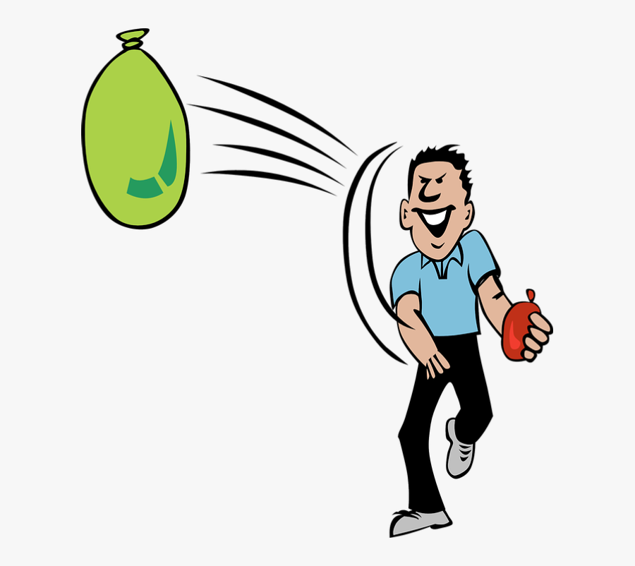 Water Balloon, Throwing, Activities, Water, People, - Happy Diwali Funny Gif, Transparent Clipart