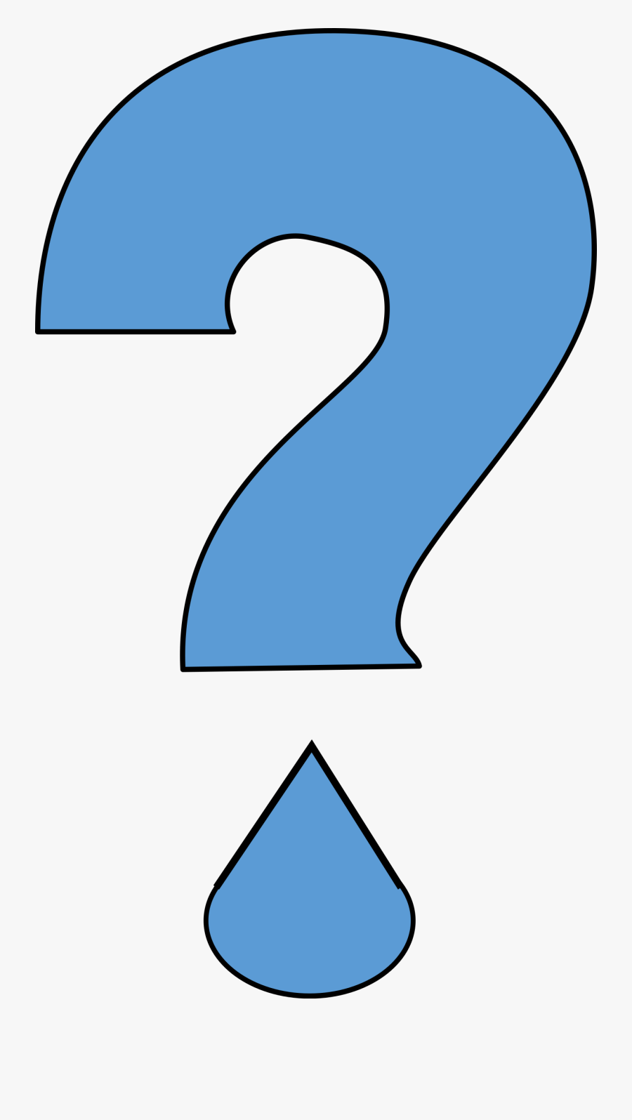 Blue,angle,area - Water With A Question Mark, Transparent Clipart