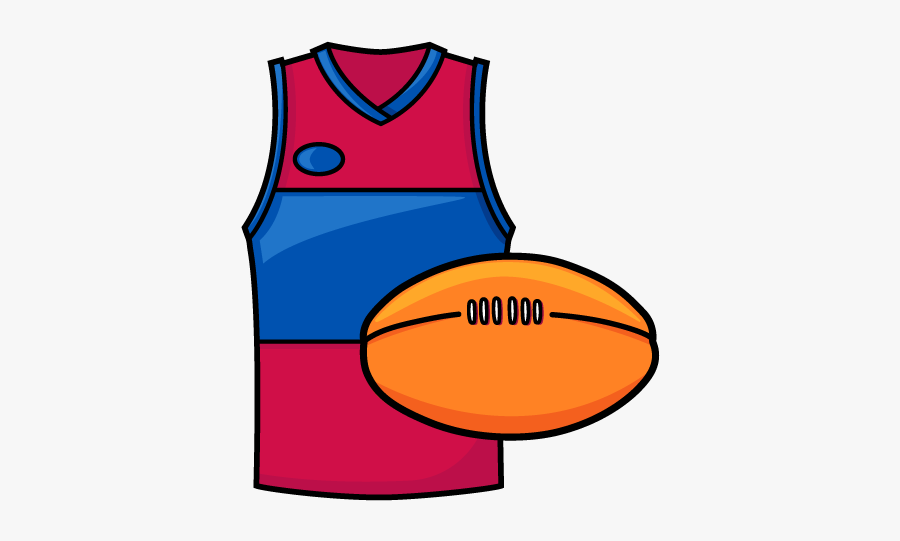 Jersey Clipart Football Umpire - Cartoon Football Afl, Transparent Clipart