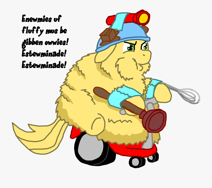 Fluffsplosion, Dalek, Fat, Fluffy Pony, Safe - Cartoon, Transparent Clipart