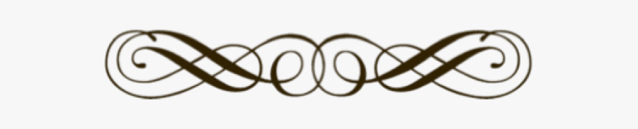 Element Clipart Fancy Line Border - Decorative Transparent Divider Png, Transparent Clipart