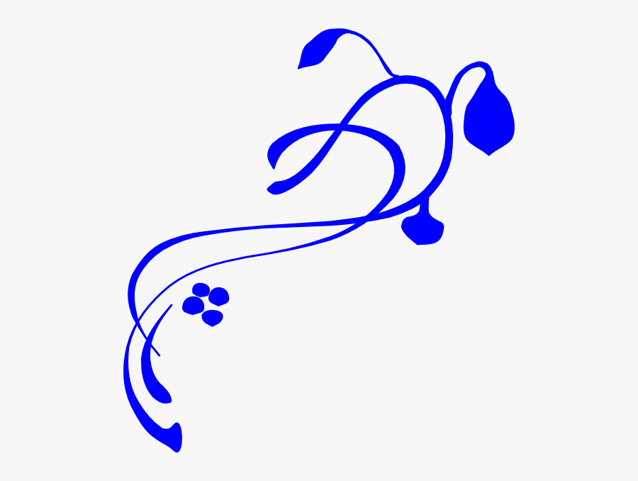 Blue Line Border Clipart - Vines Clip Art, Transparent Clipart