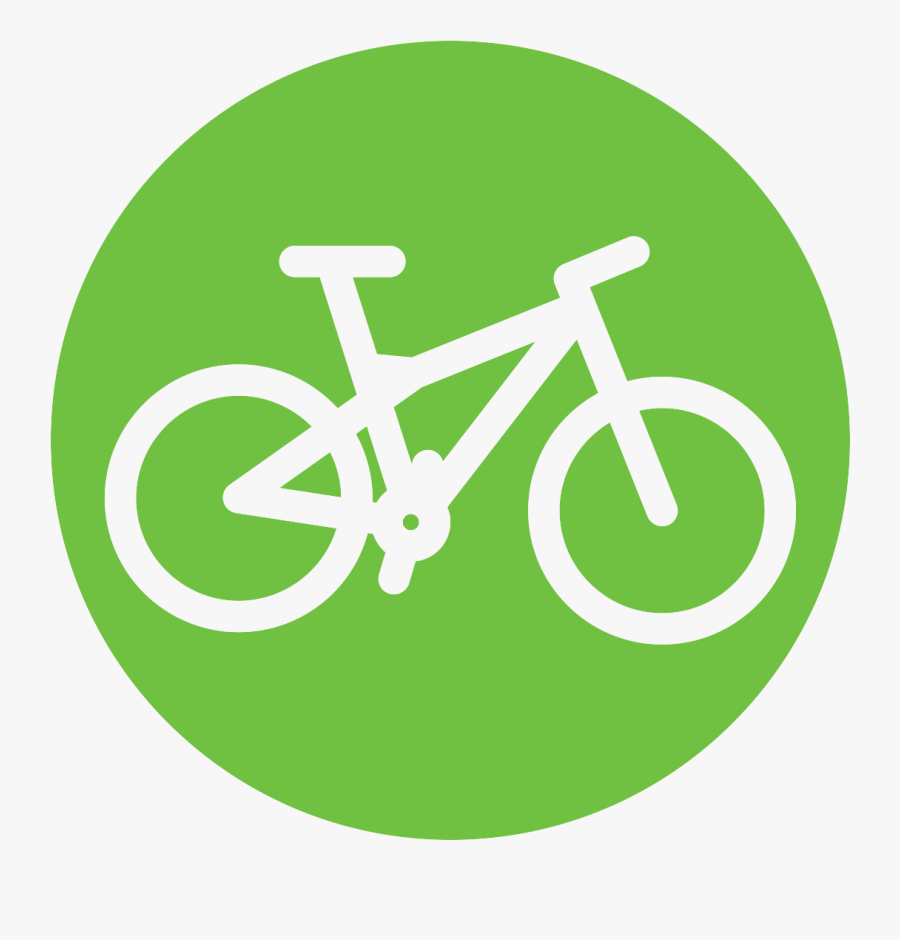 Bicycle Clipart Car - Bike Walk Bus Icon, Transparent Clipart